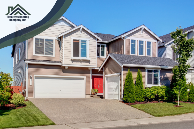 A completed roofing project by Timothy's Roofing, your trusted Springfield roof repair contractor.